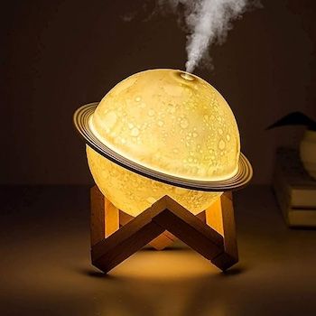 2-in-1 Moon LED night light & humidifier